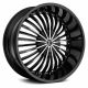 2 CRAVE Gloss Black with Machined Face 24x10, +15 , 6x139.7, Set of rims