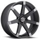 MILANNI - SULTAN Matte Black w Anthracite Flange 20x9, +15  5x114.3, Single Rim