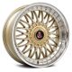 AXE EX10 Gold with Polished Lip 18x8 5x105 +40  Wheel  Single Rim