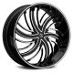 MASSIV 924 Black with Machined Face 20x8.5, +35, 5x112, Single Rim