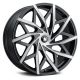 MAZZI 372 BIG EASY Black w Machined Dark Tint 18x8 5x108 +35 Wheel Single Rim 