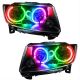 Oracle Lighting Chrome Factory Style Headlights w/ ColorSHIFT-WiFi SMD LED Halos for Jeep Grand Cherokee -12