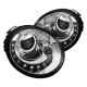 Spyder®-Chrome Projector Headlights w/Parking LEDs for Volkswagen Beetle  2004 w/Factory Halogen Headlights