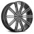 2CRAVE NUMBER 37 Gloss Black w Machined Face 20x8.5 5x114.3 +40 Wheel Single Rim