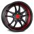 F1R- F102 Black w Red Lip 18x8.5, +38 , 5x114.3, Single Rim