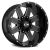 ION Alloy 141 Gloss Black w Milled Spoke Edges 17X9, +18, 8x165.1, Set of rim